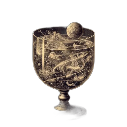 jewelry, crown, furniture, sword, fantasy art, outer space, glass, goblet transparent PNG cut-out
