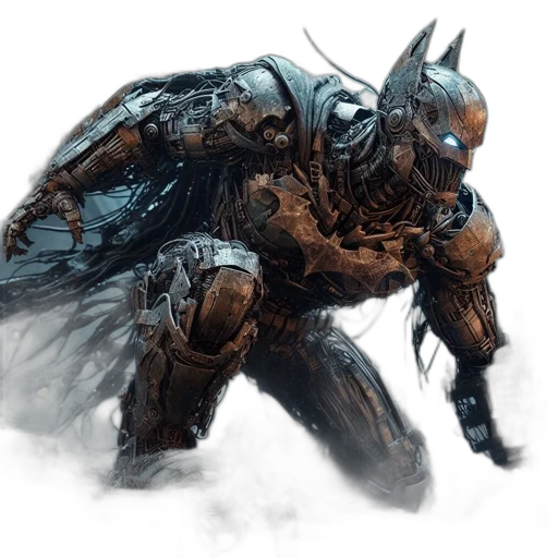 weapon, robot, creature, dragon, concept art, fantasy art, comic book art, 3d render transparent PNG cut-out