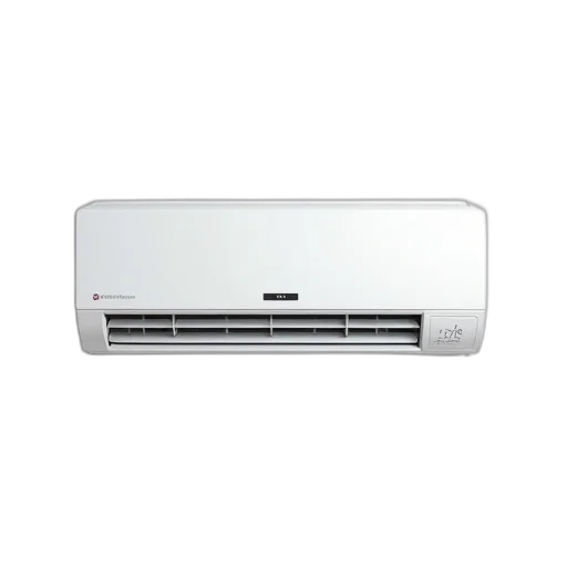 white, air, conditioning, unit, mounted, wall, has, rectangular transparent PNG cut-out