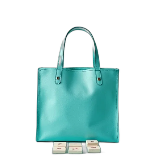pastel, green, blue, colorful, aqua, colored, bag, tic transparent PNG cut-out
