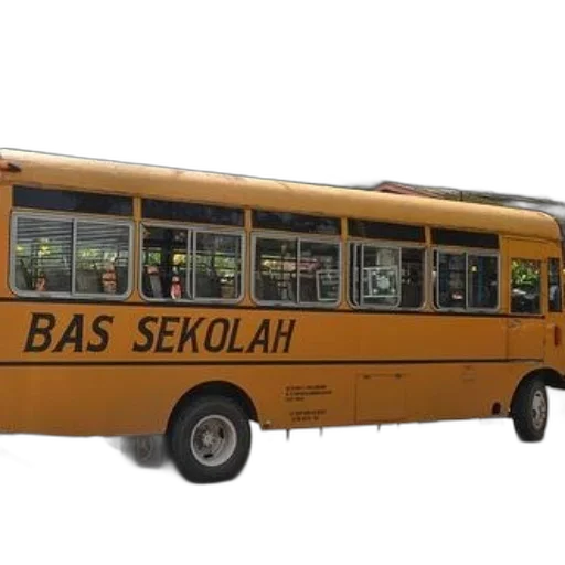 car, 3d render, photorealistic, concept art, yellow, school, bus, labeled transparent PNG cut-out