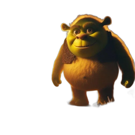 creature, animal, staff, face, 3d render, concept art, photorealistic, ogre-like transparent PNG cut-out