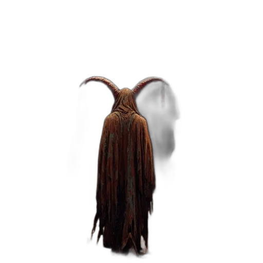 hair, dress, creature, hat, 3d render, concept art, fantasy art, photorealistic transparent PNG cut-out