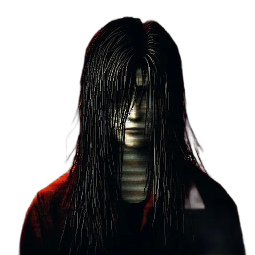 hair, creature, mask, face, 3d render, concept art, photorealistic, pixel art transparent PNG cut-out
