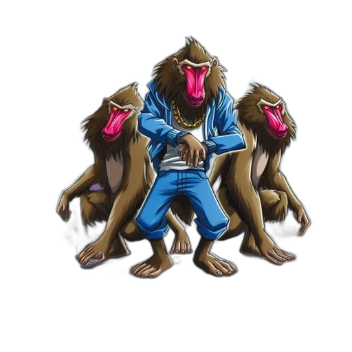 jacket, concept art, 3d render, cartoon, card, illustration, featuring, three transparent PNG cut-out