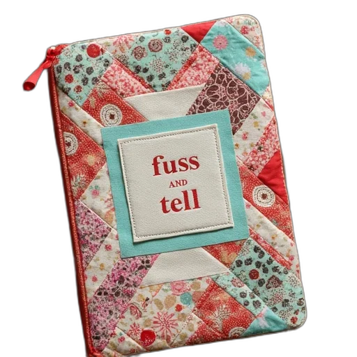 fuss, tell, journal, quilt transparent PNG cut-out