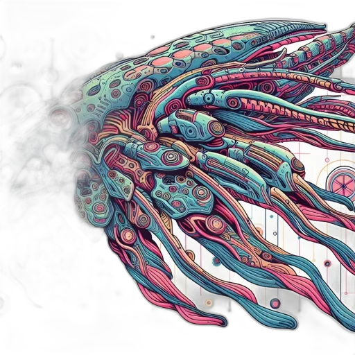 creature, weapon, concept art, fantasy art, watercolor, 3d render, outer space, underwater transparent PNG cut-out
