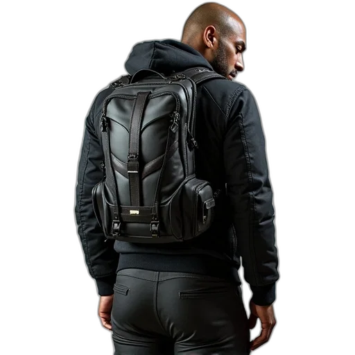 jacket, cyberpunk, strappacker, shrinker transparent PNG cut-out