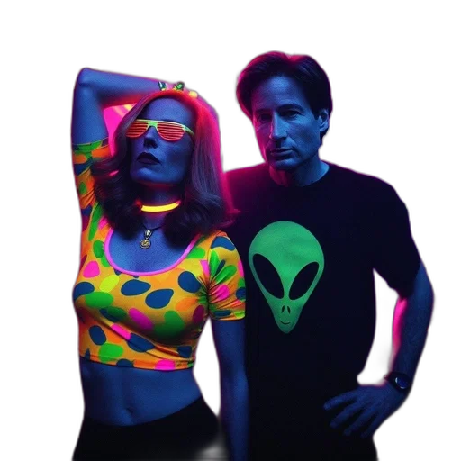 mask, jacket, cyberpunk, concept art, vaporwave, neon lights, outer space, neon transparent PNG cut-out
