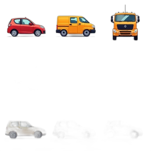 car, concept art, 3d render, pixel art, photorealistic, collection, stylized, flat transparent PNG cut-out