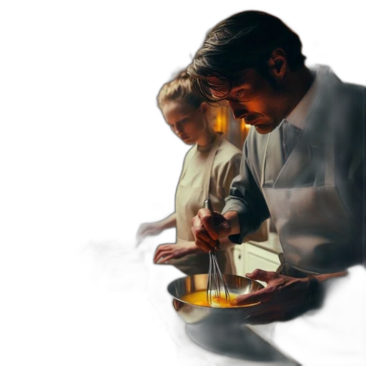 food, staff, concept art, oil painting, photorealistic, watercolor, fire, night transparent PNG cut-out