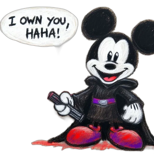 weapon, robot, jacket, cartoon, concept art, comic book art, mickey, mouse transparent PNG cut-out
