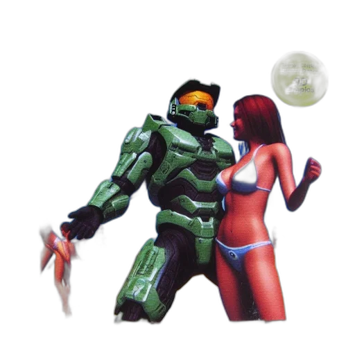 robot, weapon, concept art, pixel art, 3d render, comic book art, outer space, green transparent PNG cut-out
