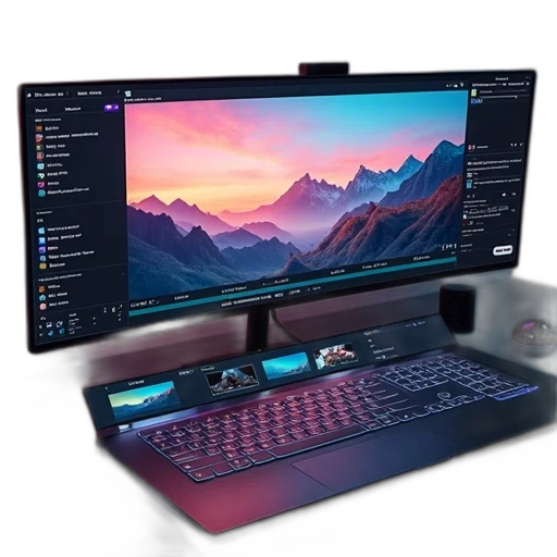 3d render, concept art, colorful, dark transparent PNG cut-out