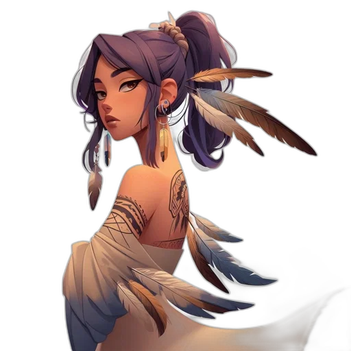 staff, fantasy art, concept art, pixel art, watercolor, pastel, earth tones, dark transparent PNG cut-out