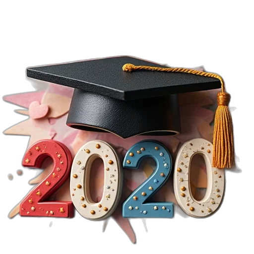 3d render, graduate, graduation, magnets transparent PNG cut-out