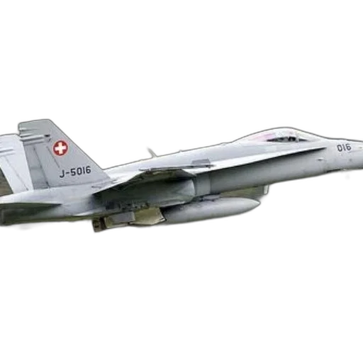weapon, 3d render, concept art, photorealistic, swiss, air, force, a-18 transparent PNG cut-out