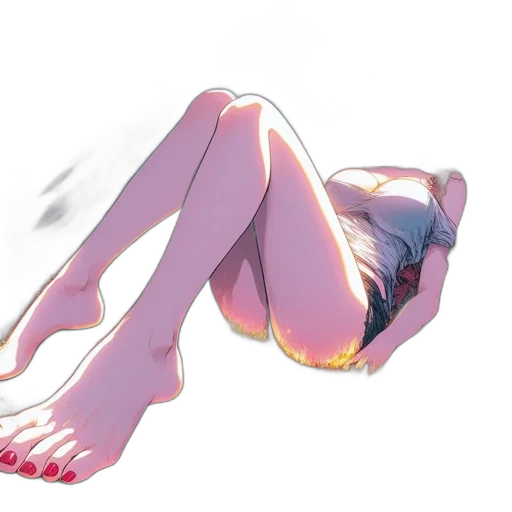 creature, dress, mask, shoes, anime, concept art, vaporwave, watercolor transparent PNG cut-out