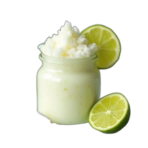 food, crown, green, glass, jar, coconut, lime, scrub transparent PNG cut-out