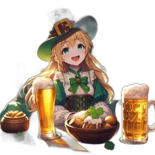 hat, food, bottle, crown, pixel art, anime, fantasy art, concept art transparent PNG cut-out