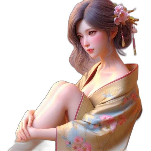 dress, jewelry, staff, photorealistic, fantasy art, oil painting, concept art, pastel transparent PNG cut-out