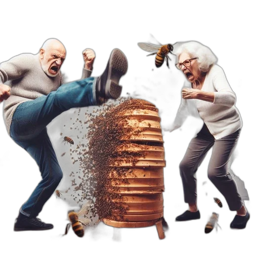 food, furniture, concept art, 3d render, elderly, couple, defends, themselves transparent PNG cut-out