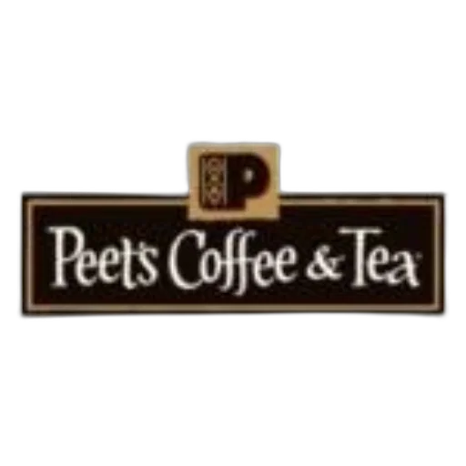 peets, coffee, tea, logo, brown, gold, color, scheme transparent PNG cut-out
