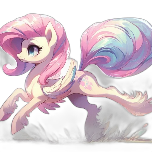 creature, hair, dress, animal, concept art, fantasy art, watercolor, pixel art transparent PNG cut-out
