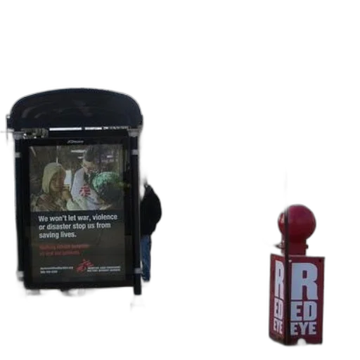 staff, furniture, bus, stop, sign, says, won, let transparent PNG cut-out