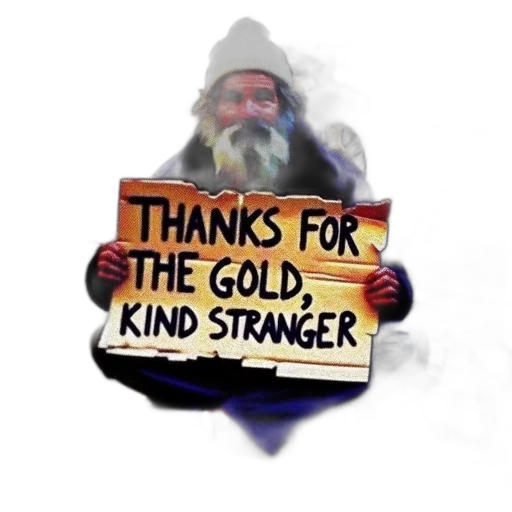 staff, concept art, 3d render, elderly, man, holding, cardboard, sign transparent PNG cut-out