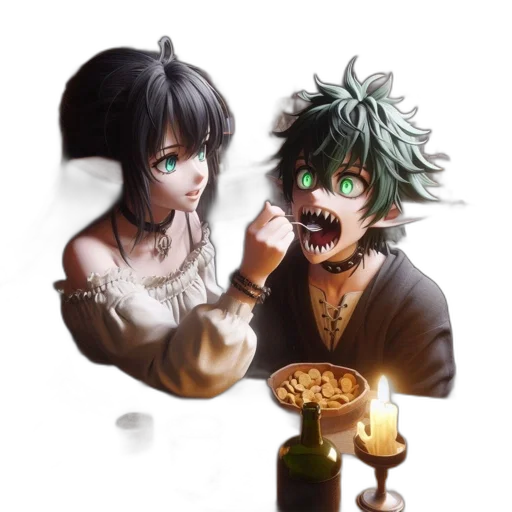 food, jewelry, anime, concept art, pixel art, fantasy art, fire, night transparent PNG cut-out