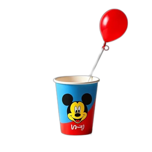 food, staff, 3d render, photorealistic, white, plastic, cup, colorful transparent PNG cut-out
