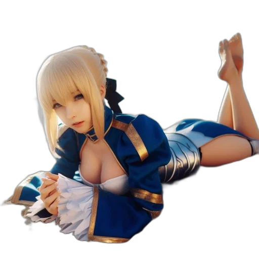 dragon, dress, sword, weapon, concept art, 3d render, fantasy art, anime transparent PNG cut-out