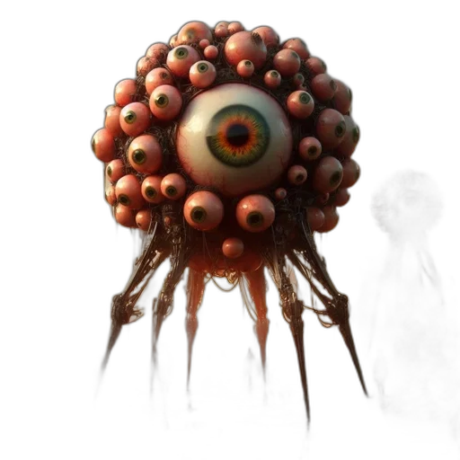 creature, hair, mask, staff, concept art, 3d render, fantasy art, photorealistic transparent PNG cut-out