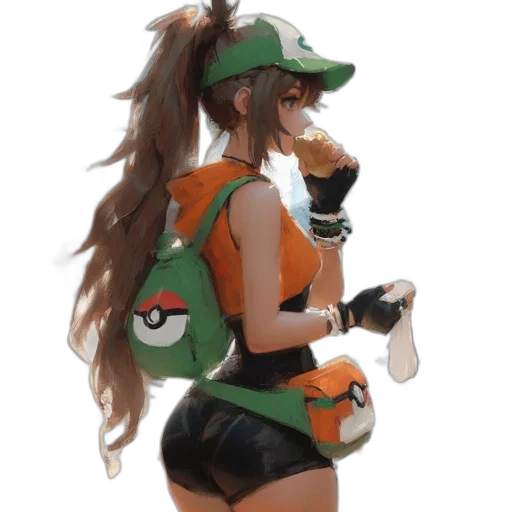 dress, hat, staff, weapon, concept art, pixel art, fantasy art, anime transparent PNG cut-out
