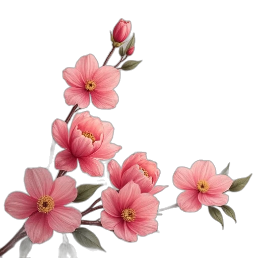 flower, crown, jewelry, staff, photorealistic, 3d render, oil painting, concept art transparent PNG cut-out