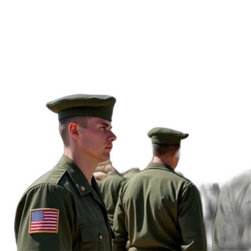 staff, photorealistic, concept art, group, soldiers, military, uniforms, standing transparent PNG cut-out