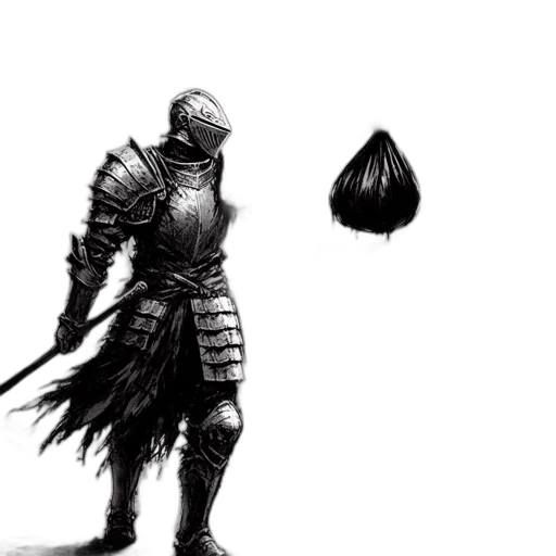 sword, weapon, mask, staff, concept art, fantasy art, comic book art, pencil sketch transparent PNG cut-out