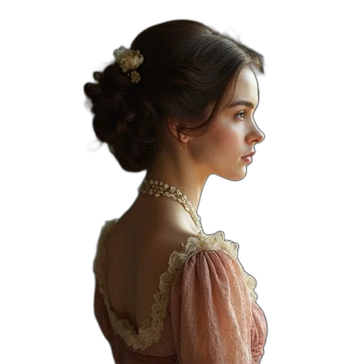 dress, crown, face, jewelry, oil painting, photorealistic, fantasy art, concept art transparent PNG cut-out