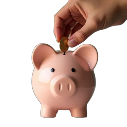 3d render, hand, putting, token transparent PNG cut-out