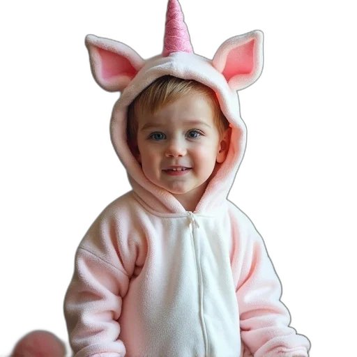 hat, creature, dragon, animal, unicorn, costume, toddler transparent PNG cut-out