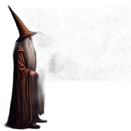 staff, hat, mask, dress, concept art, fantasy art, pixel art, photorealistic transparent PNG cut-out