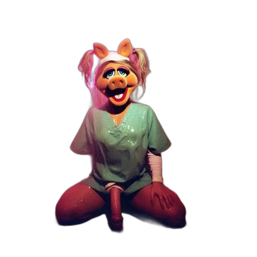 mask, animal, staff, creature, 3d render, concept art, pixel art, vaporwave transparent PNG cut-out