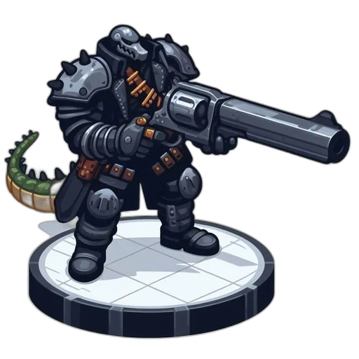 weapon, robot, staff, sword, pixel art, concept art, fantasy art, 3d render transparent PNG cut-out
