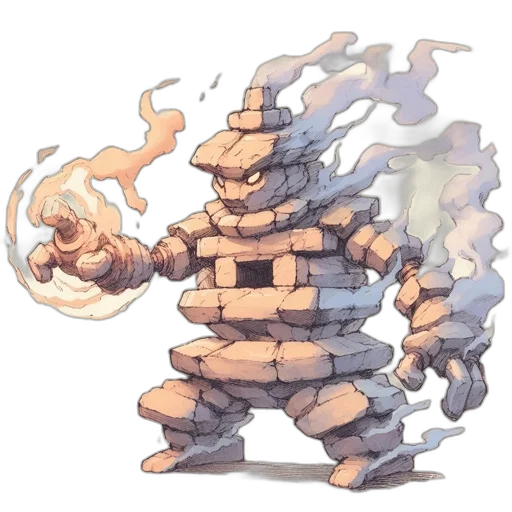dragon, creature, staff, weapon, concept art, fantasy art, pixel art, watercolor transparent PNG cut-out