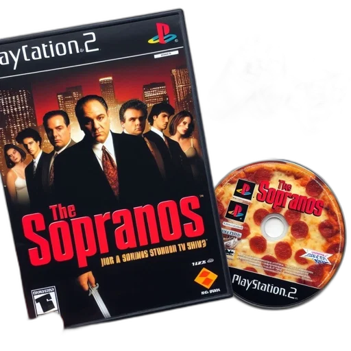 fire, playstation, game, case, featuring, sopranos, series, controller transparent PNG cut-out
