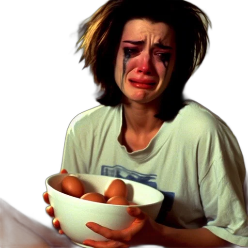 food, face, mask, photorealistic, concept art, oil painting, 3d render, emotional transparent PNG cut-out