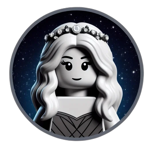 crown, jewelry, face, cartoon, fantasy art, concept art, pixel art, outer space transparent PNG cut-out
