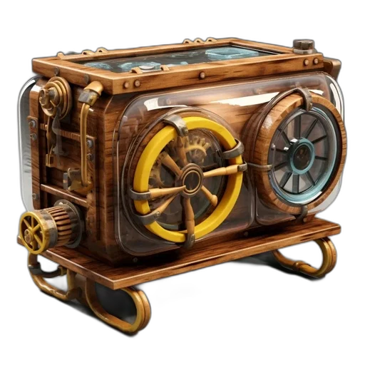 weapon, furniture, concept art, photorealistic, 3d render, fantasy art, intriguing, hybrid transparent PNG cut-out