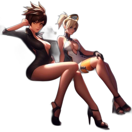 dress, shoes, weapon, concept art, pixel art, anime, 3d render, monochrome transparent PNG cut-out